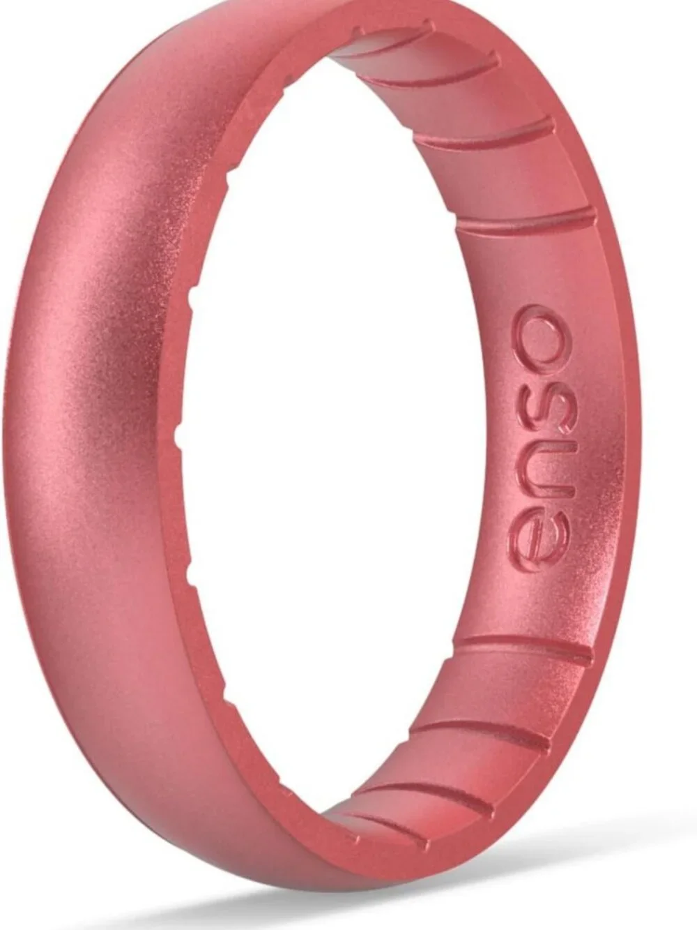 Stackable Silicone Wedding Engagement Band - Thin Elements Ring, 4.3mm Wide